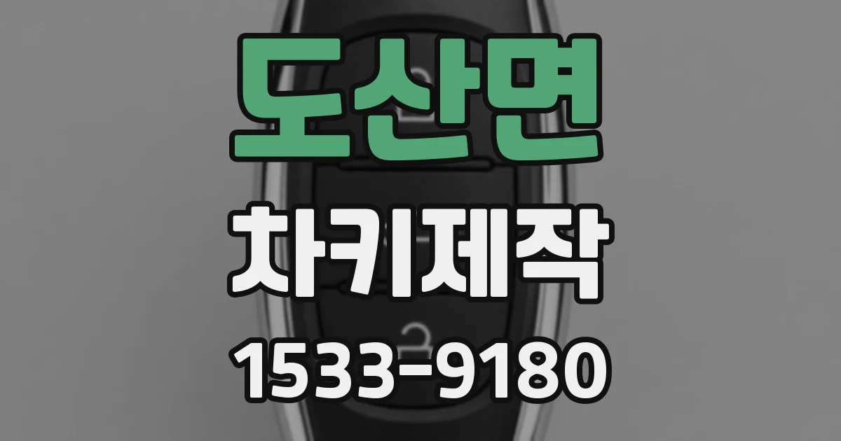 도산면 차키제작