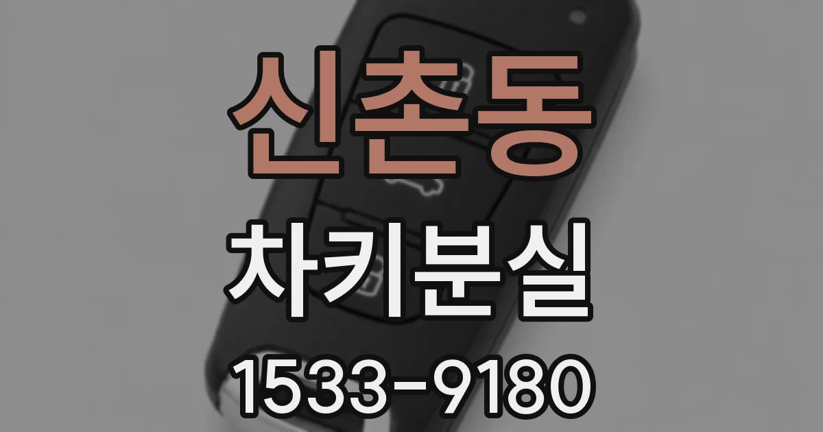 신촌동 차키분실