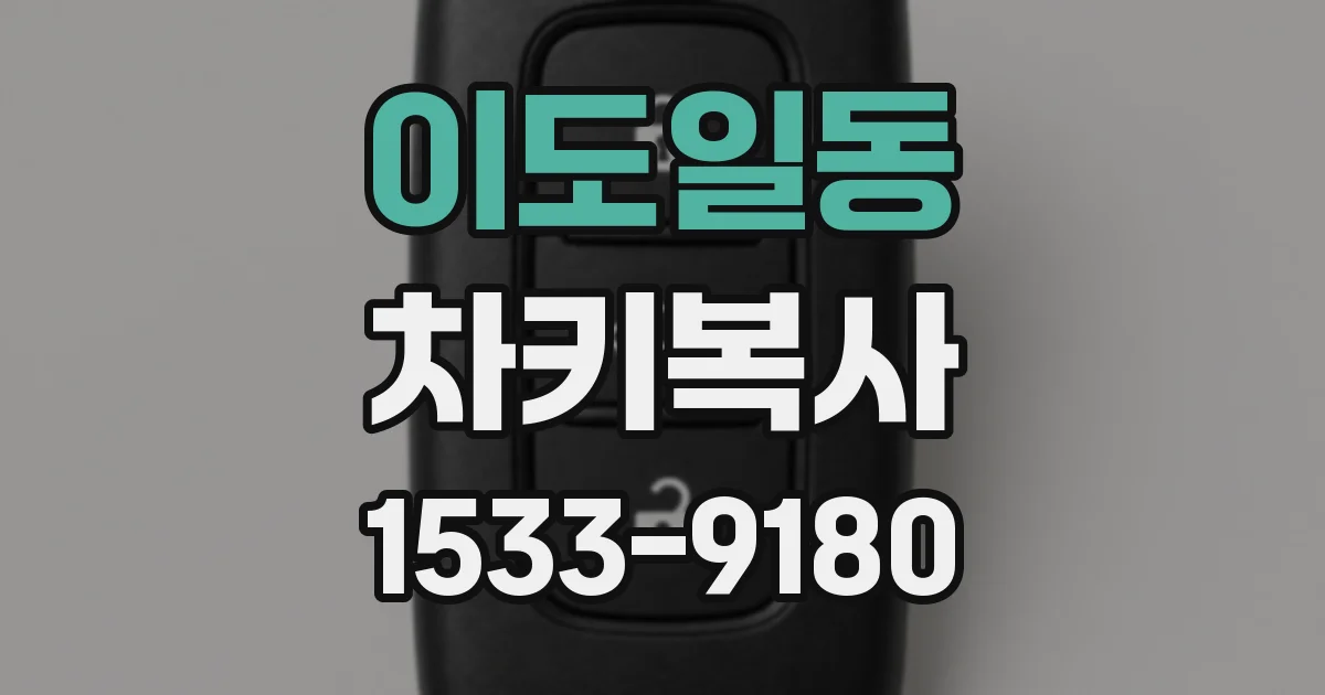 이도일동 차키복사