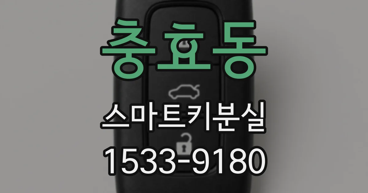 충효동 스마트키분실