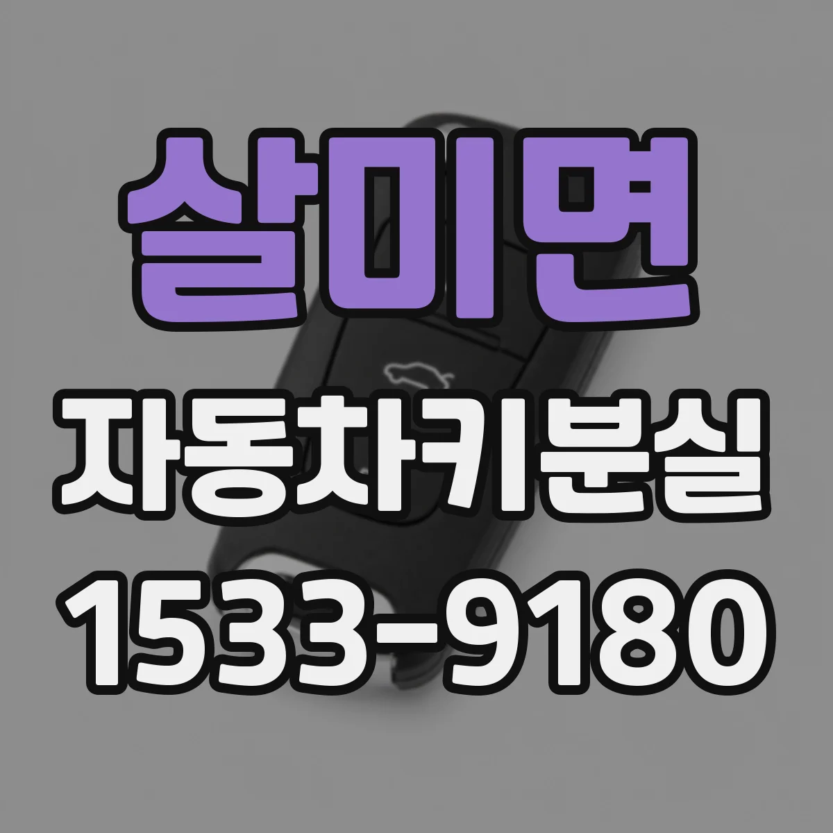 살미면 자동차키분실