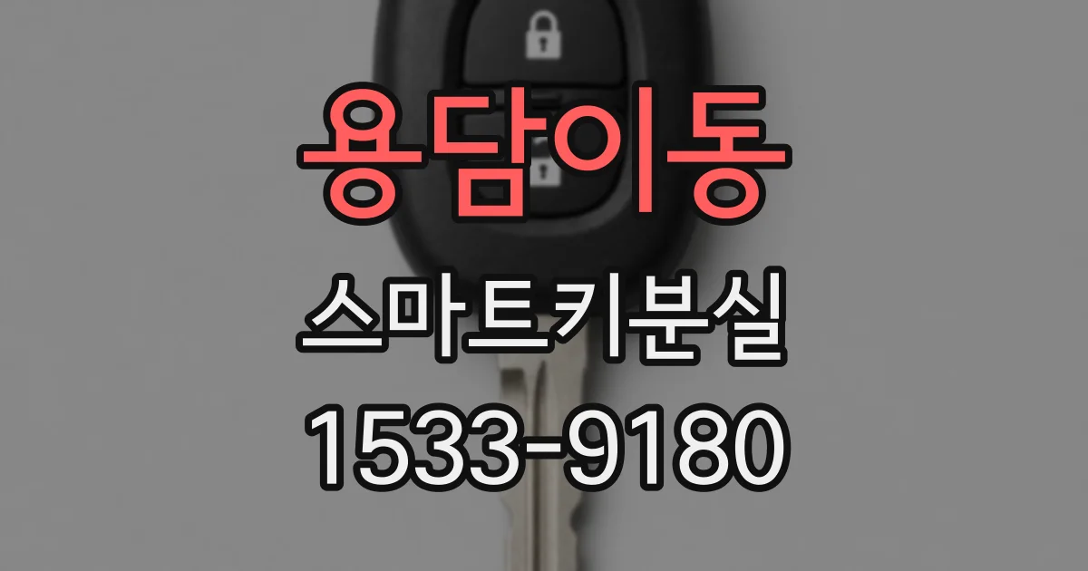 용담이동 스마트키분실