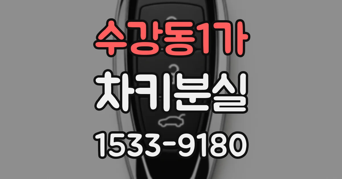 수강동1가 차키분실