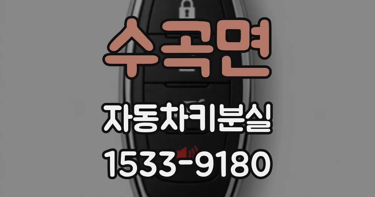 수곡면 자동차키분실