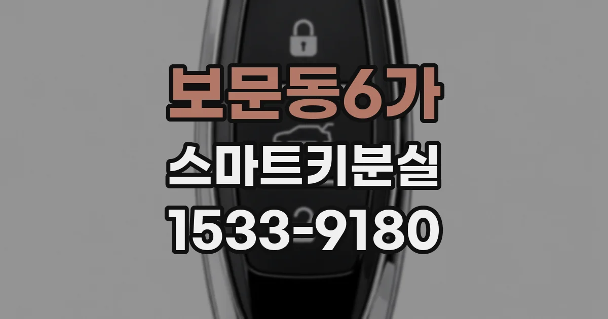 보문동6가 스마트키분실
