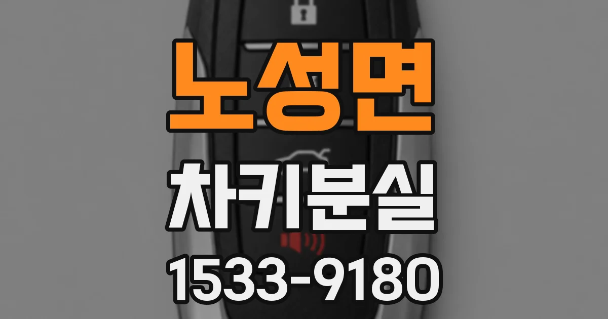 노성면 차키분실