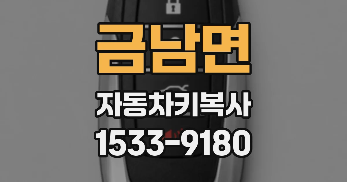 금남면 자동차키복사
