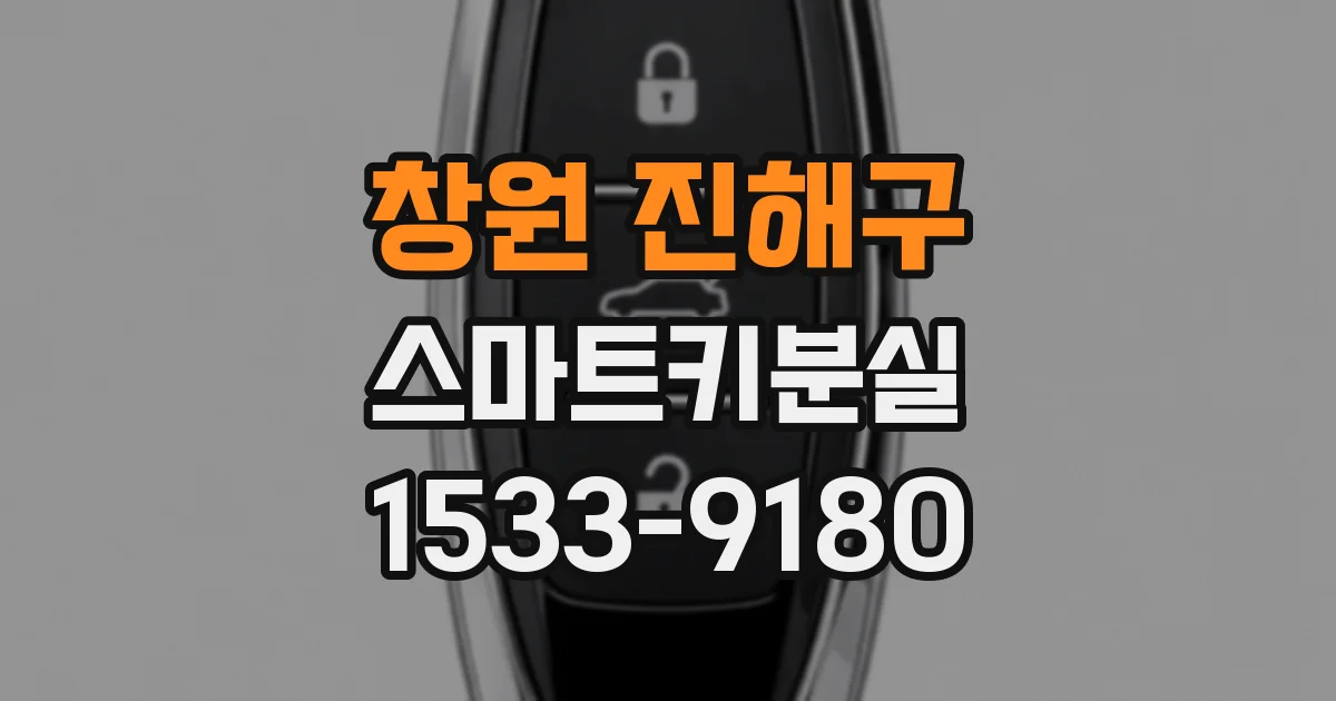 창원 진해구 스마트키분실