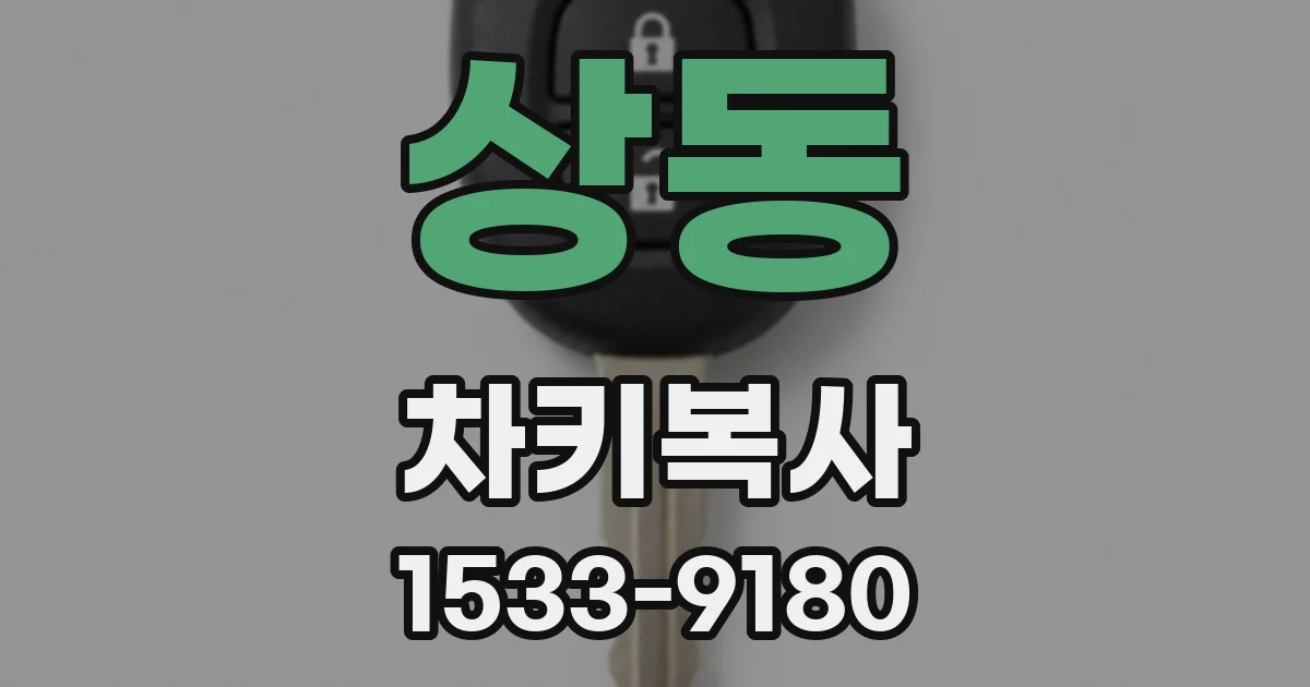 상동 차키복사
