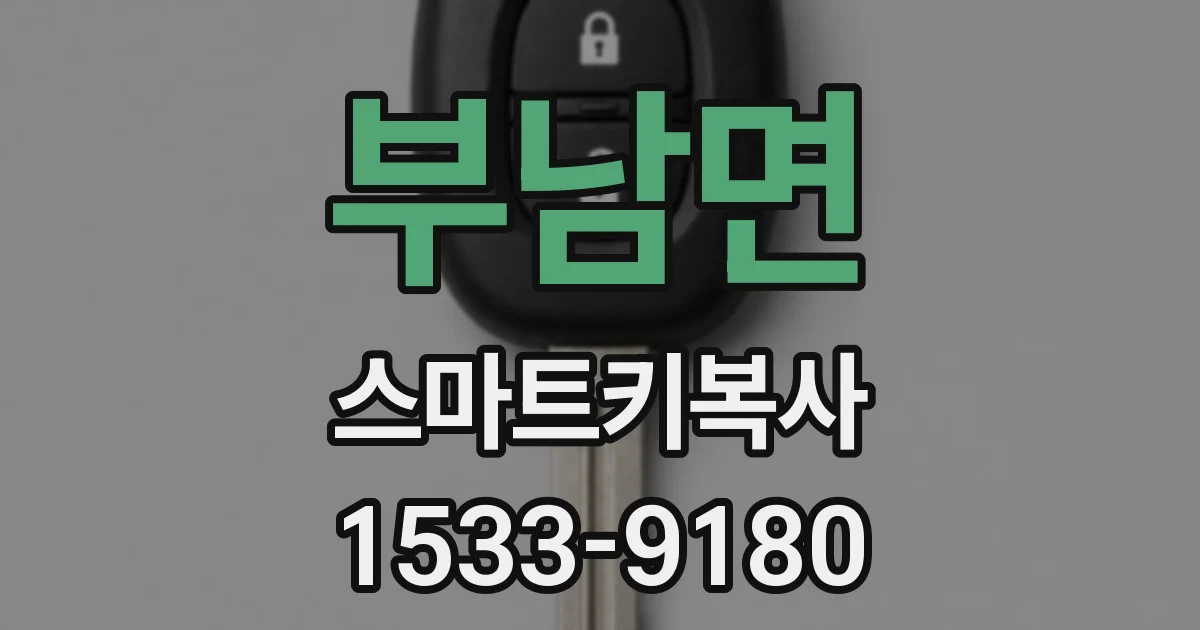 부남면 스마트키복사