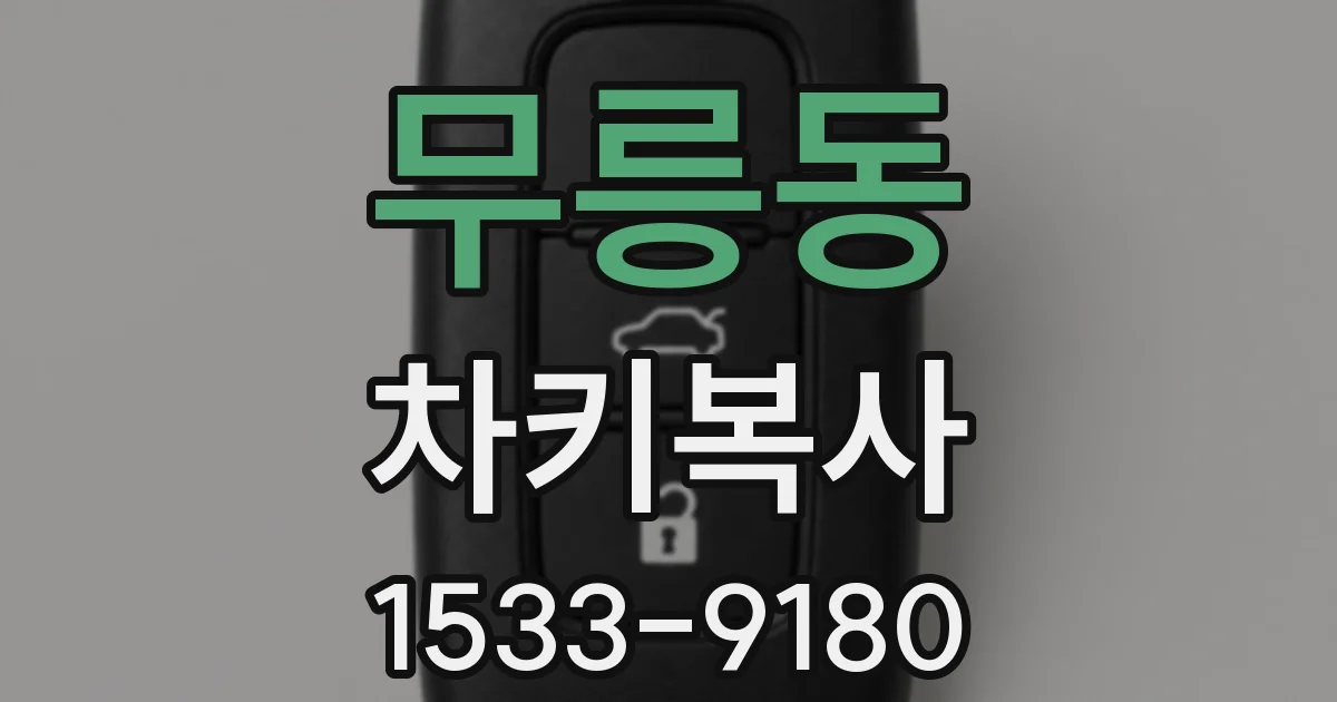 무릉동 차키복사
