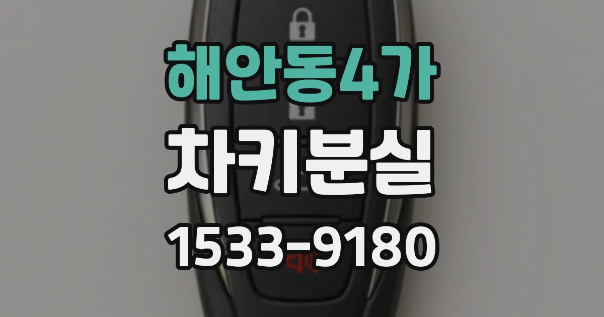 해안동4가 차키분실
