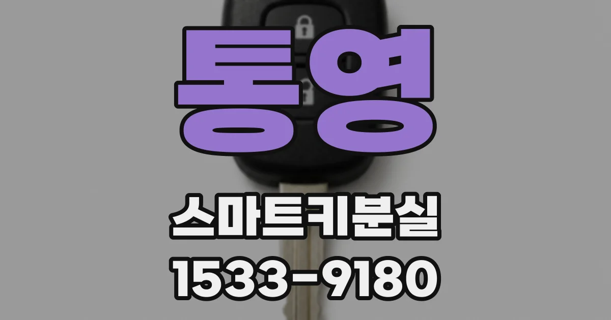 통영 스마트키분실