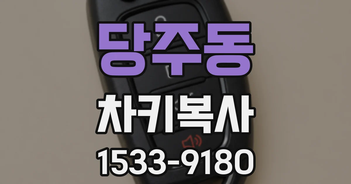 당주동 차키복사