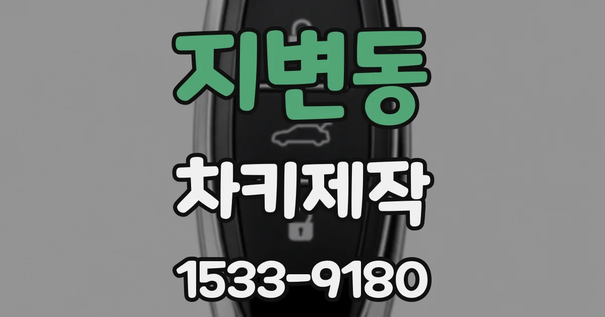 지변동 차키제작