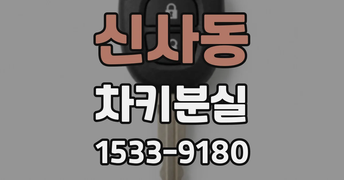신사동 차키분실