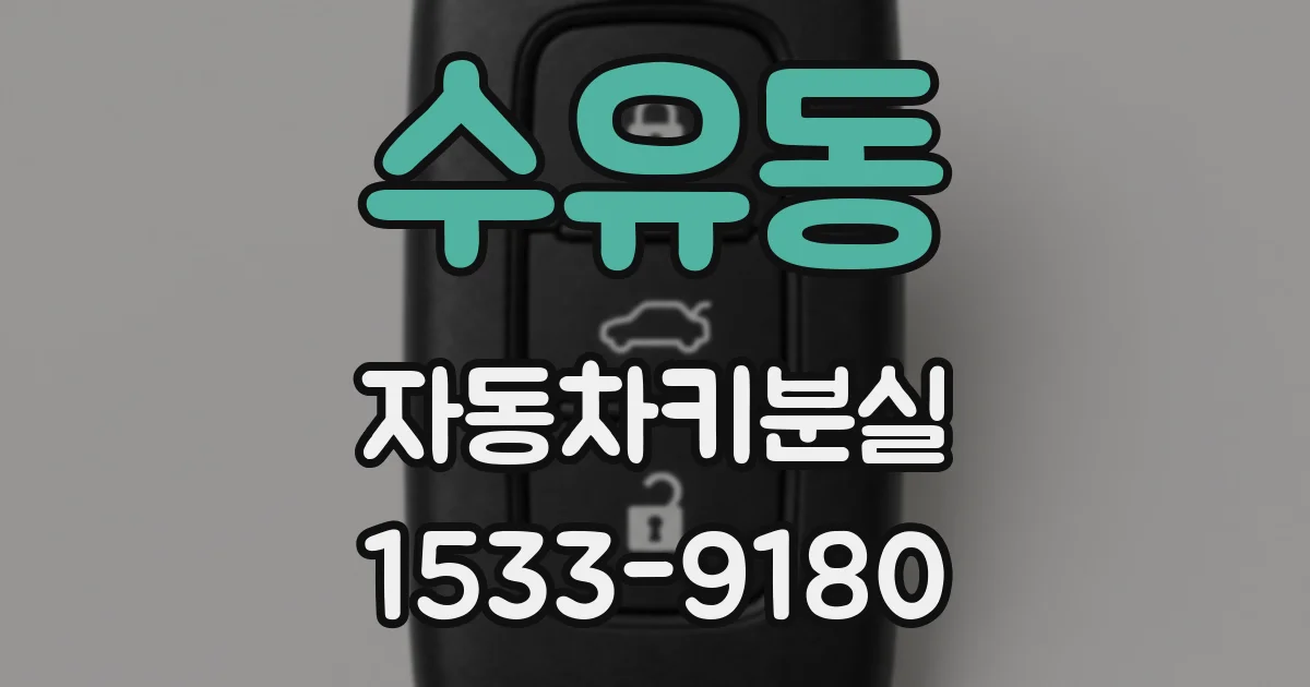 수유동 자동차키분실
