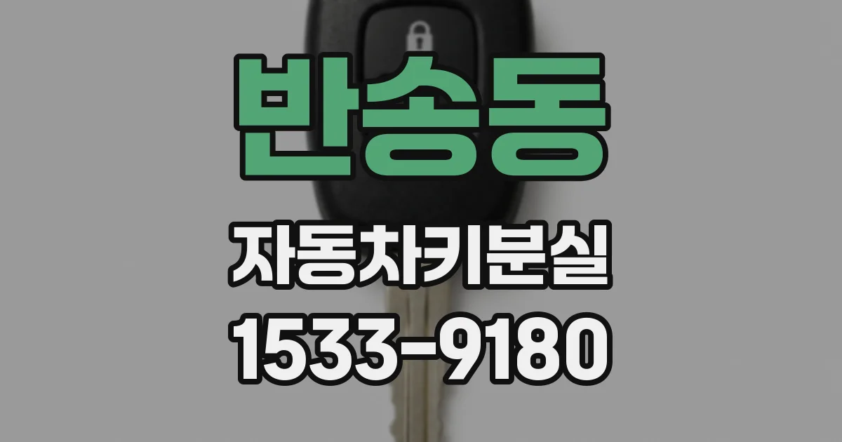 반송동 자동차키분실