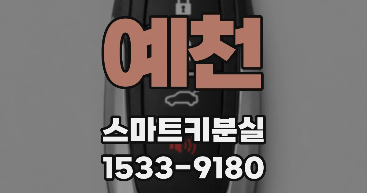 예천 스마트키분실