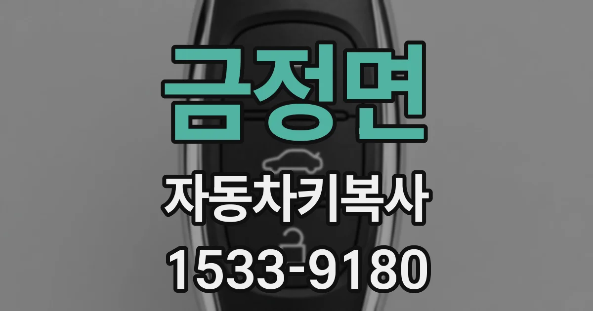 금정면 자동차키복사