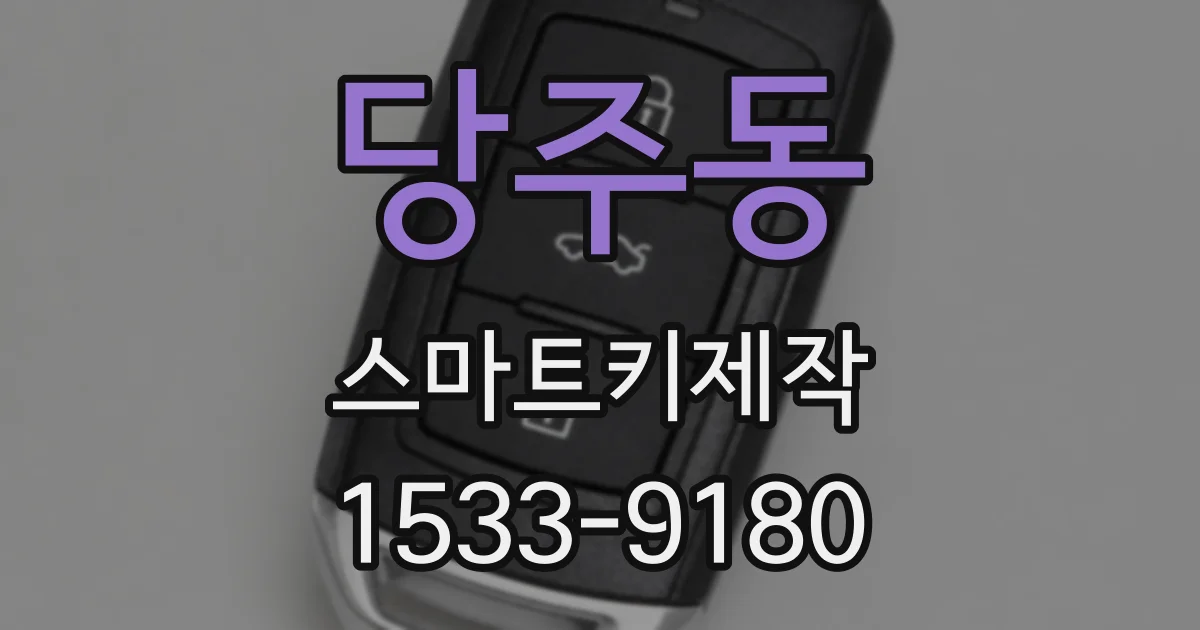 당주동 스마트키제작