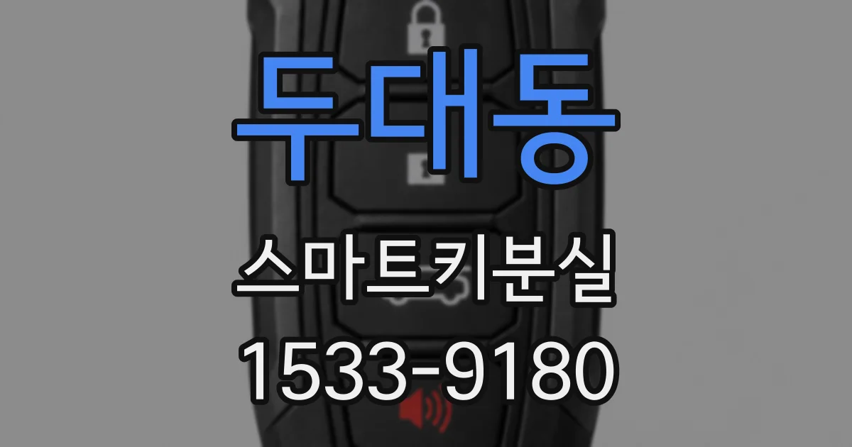 두대동 스마트키분실