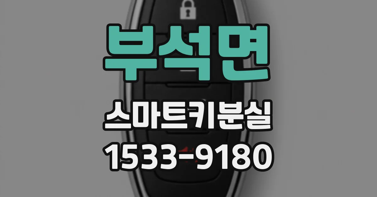 부석면 스마트키분실