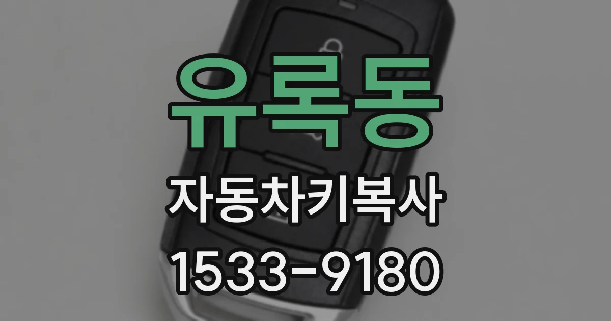 유록동 자동차키복사
