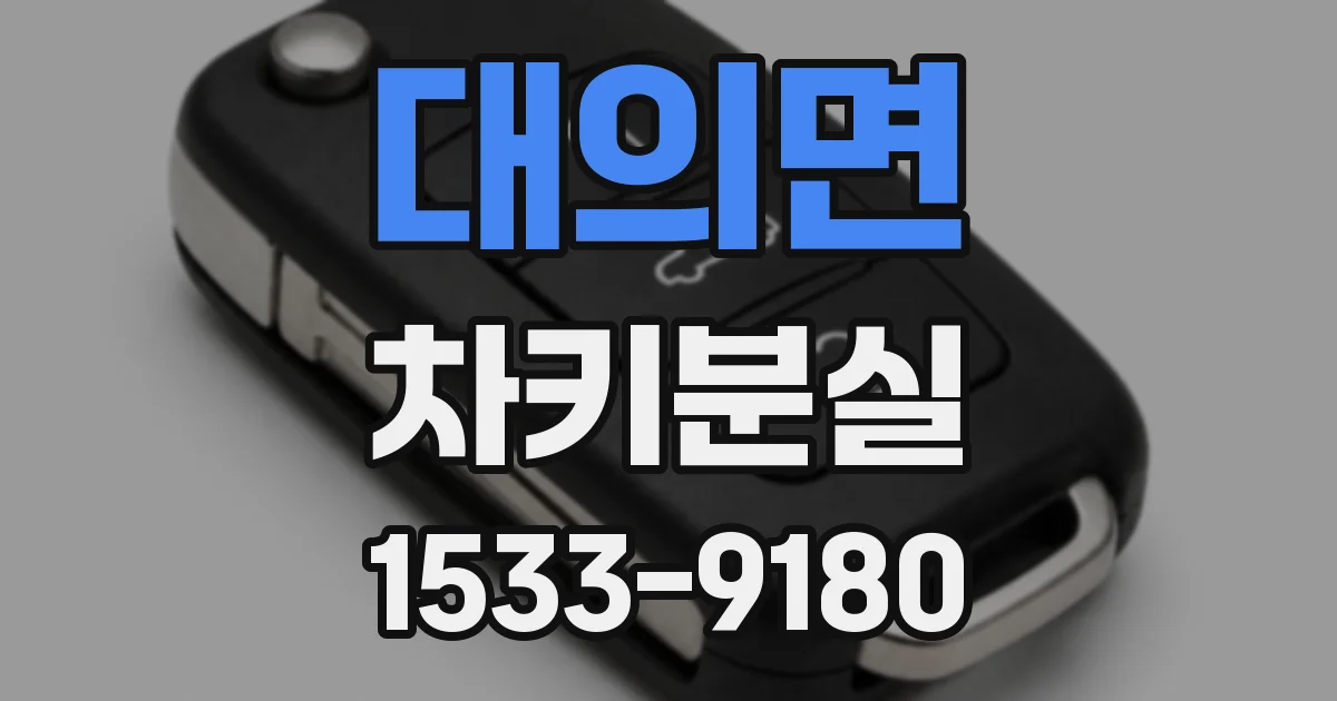대의면 차키분실