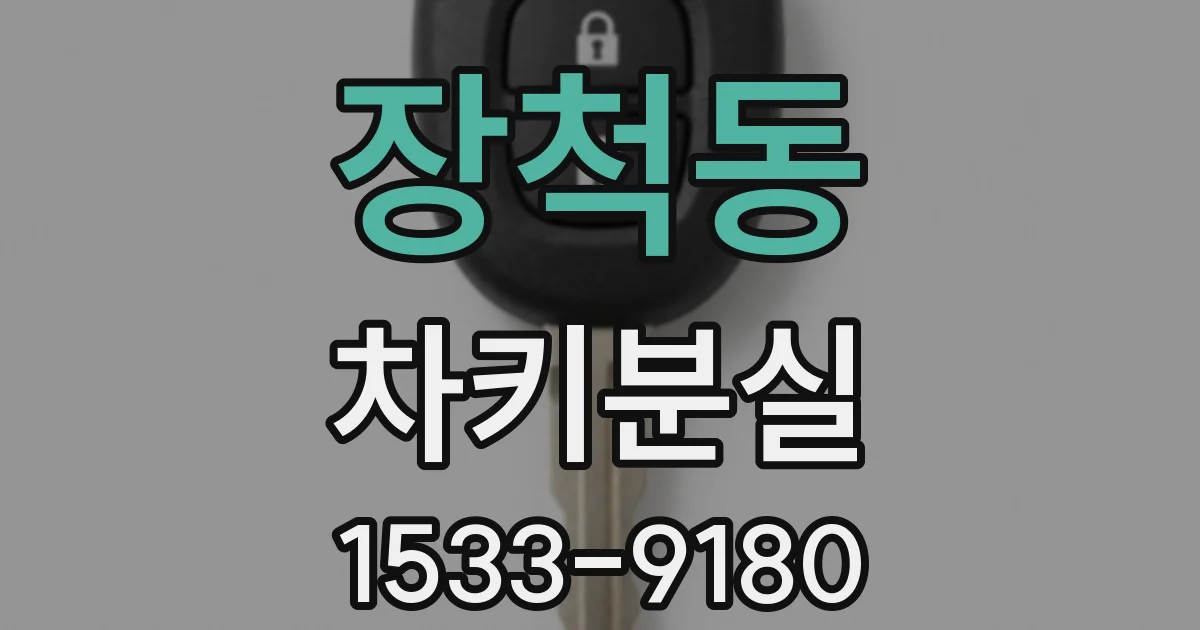 장척동 차키분실