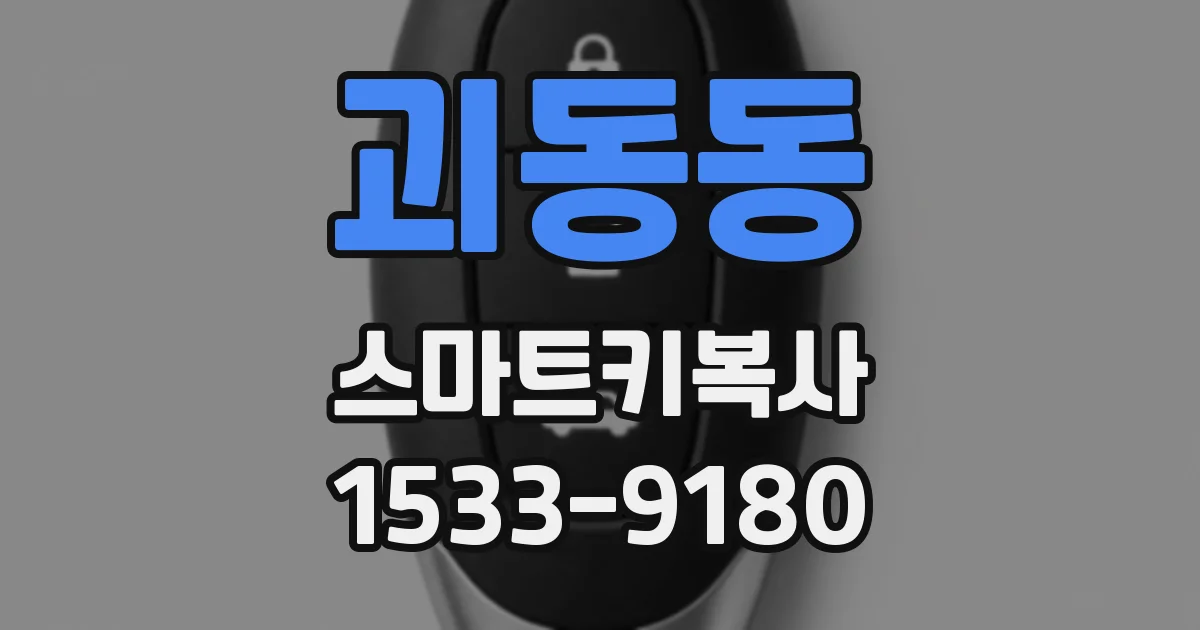 괴동동 스마트키복사
