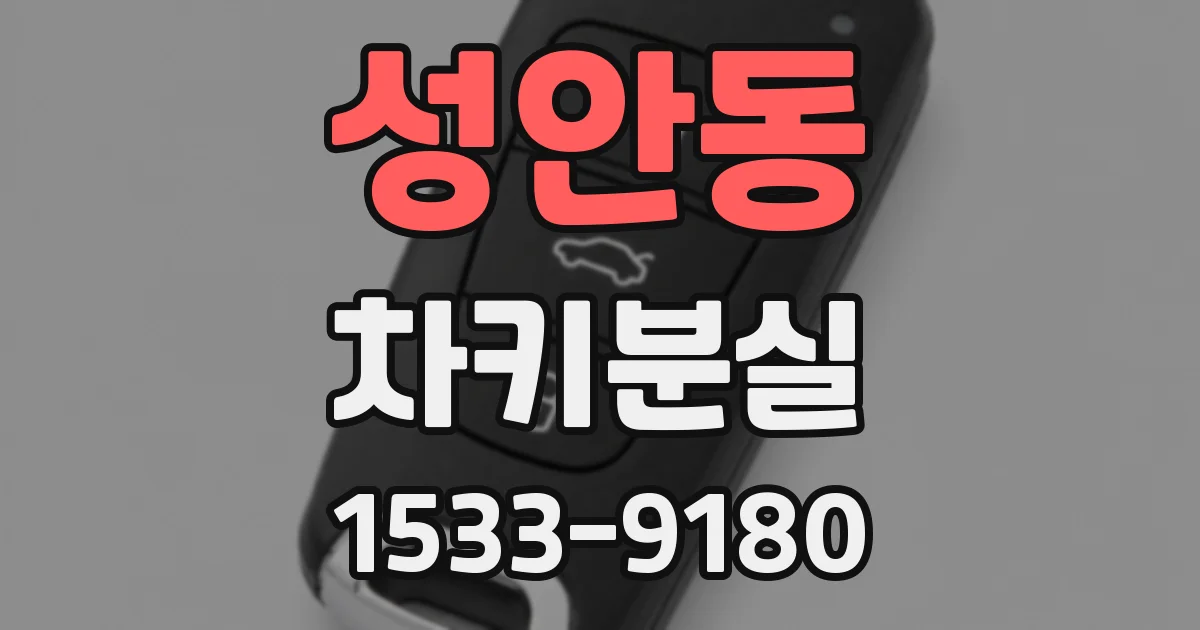 성안동 차키분실