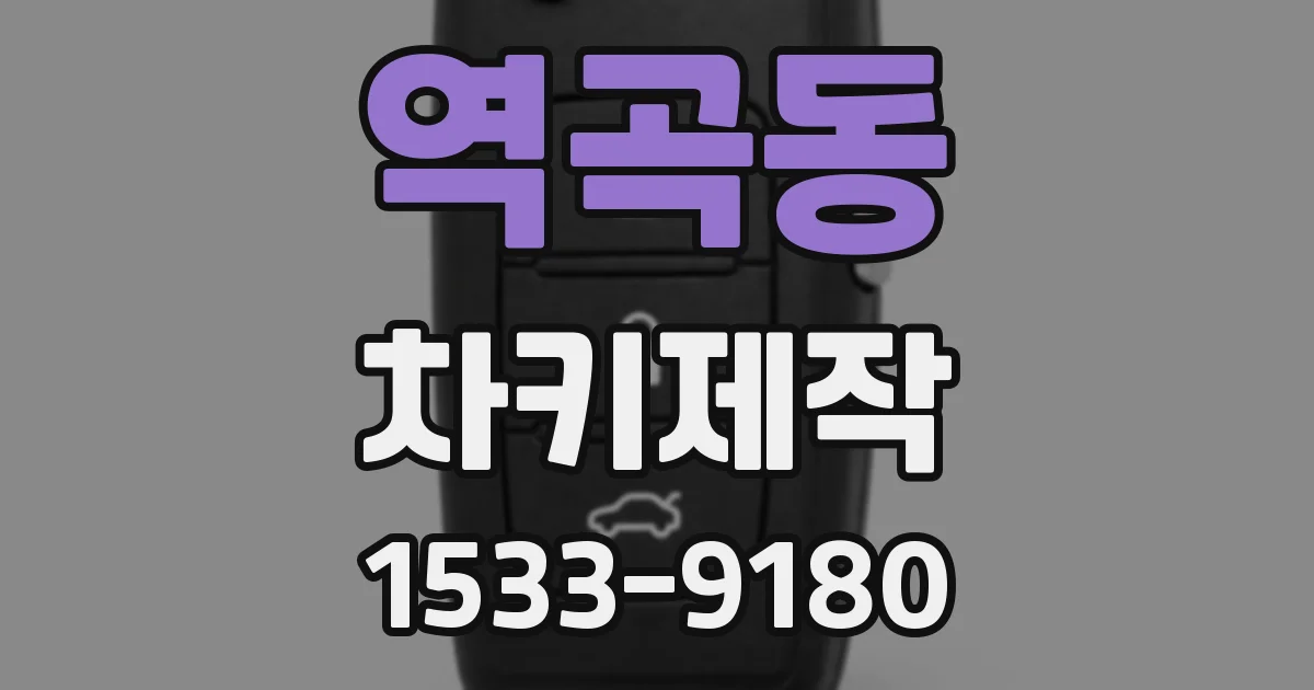 역곡동 차키제작