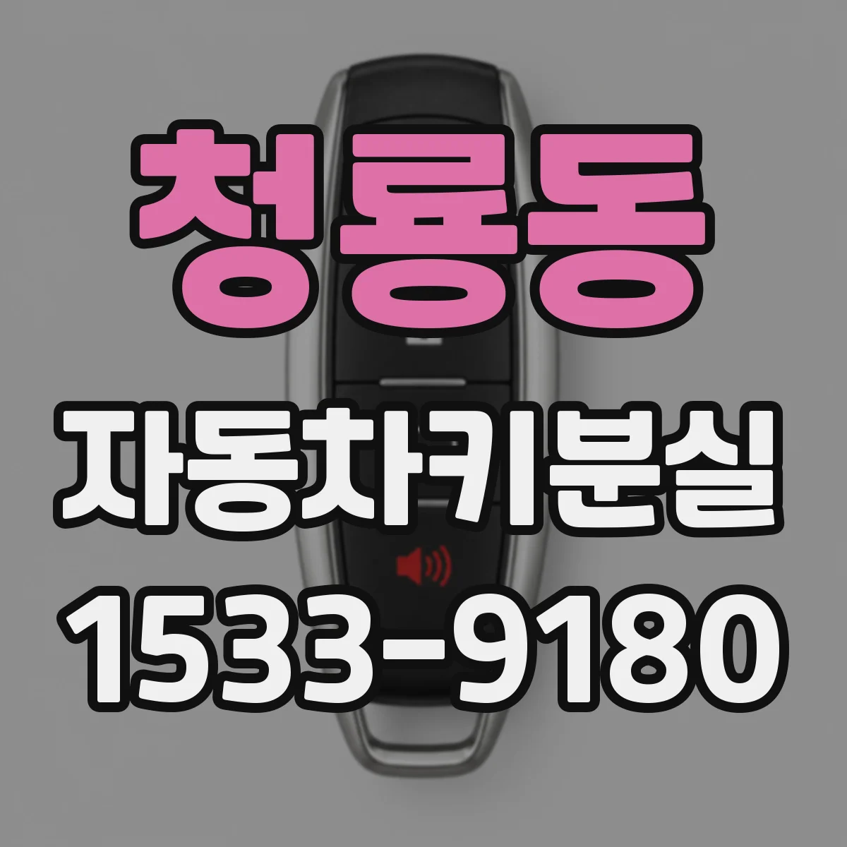 청룡동 자동차키분실