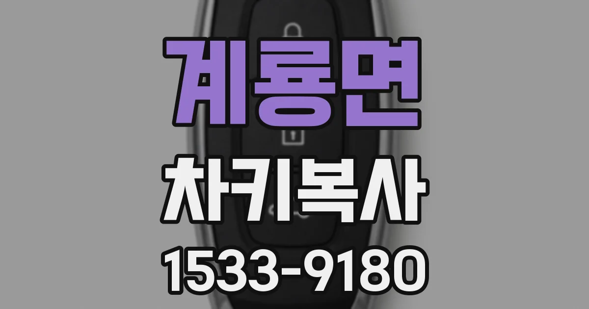 계룡면 차키복사