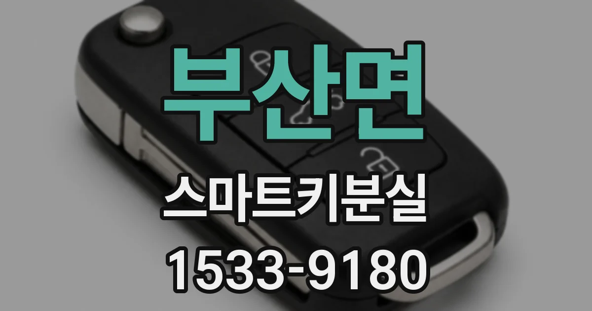 부산면 스마트키분실
