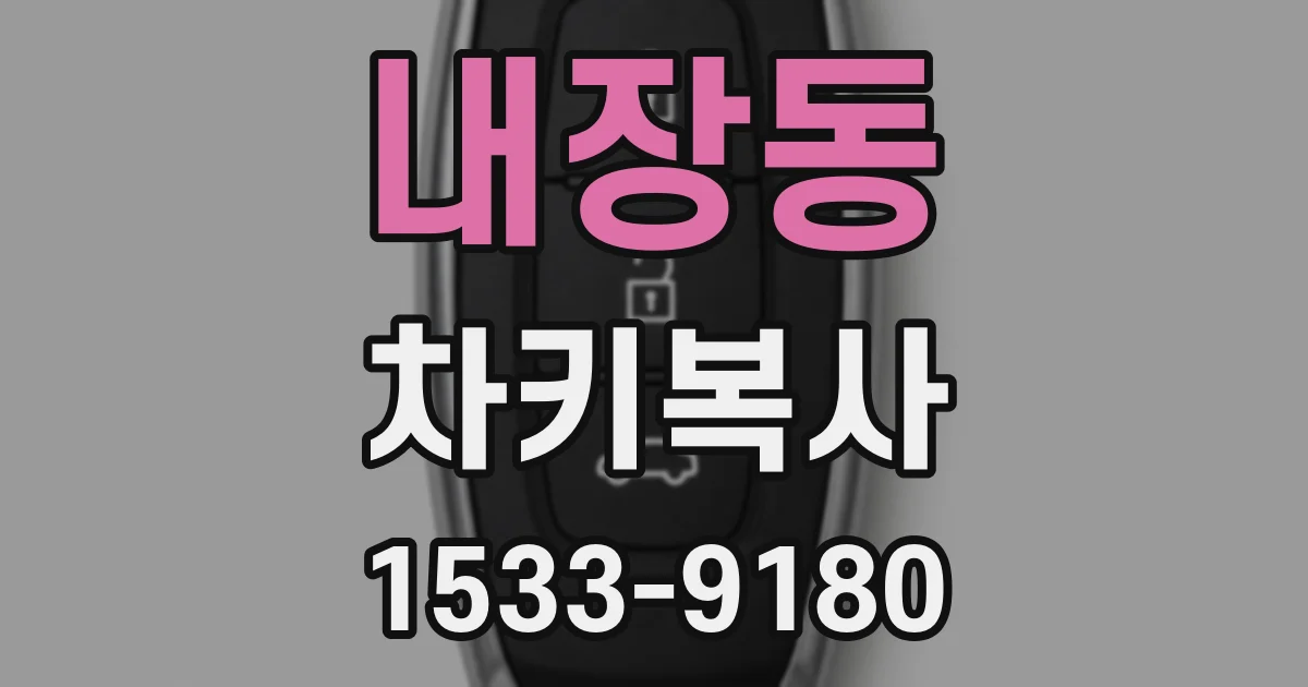 내장동 차키복사