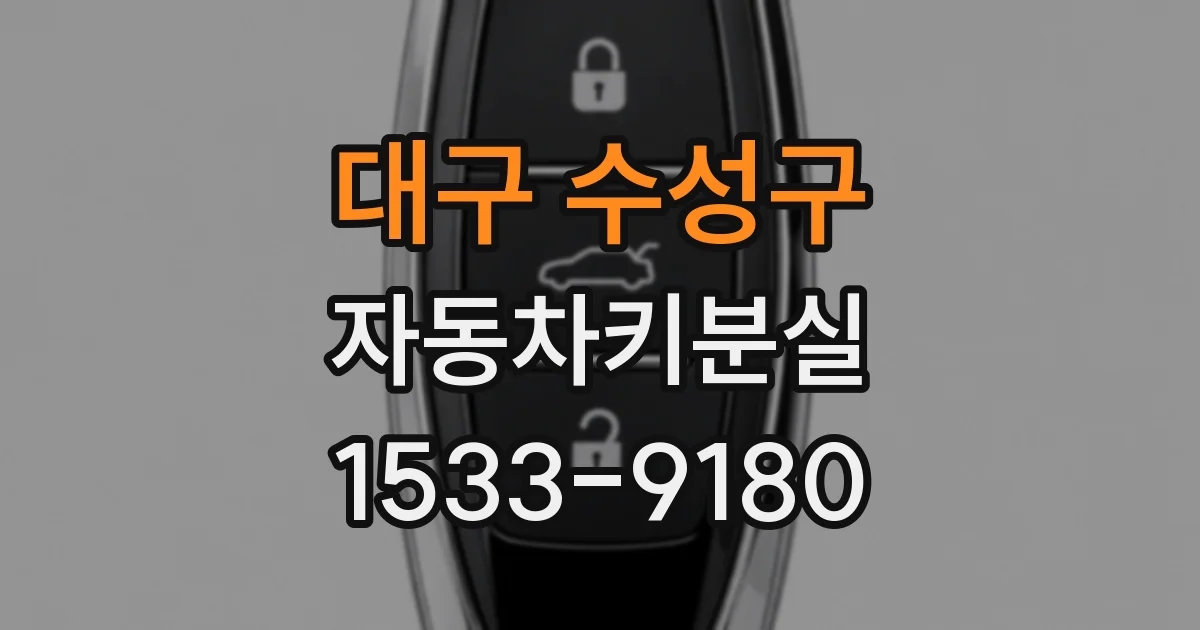 대구 수성구 자동차키분실
