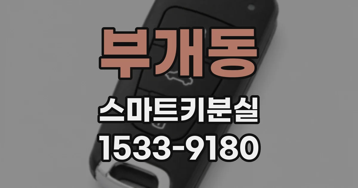 부개동 스마트키분실