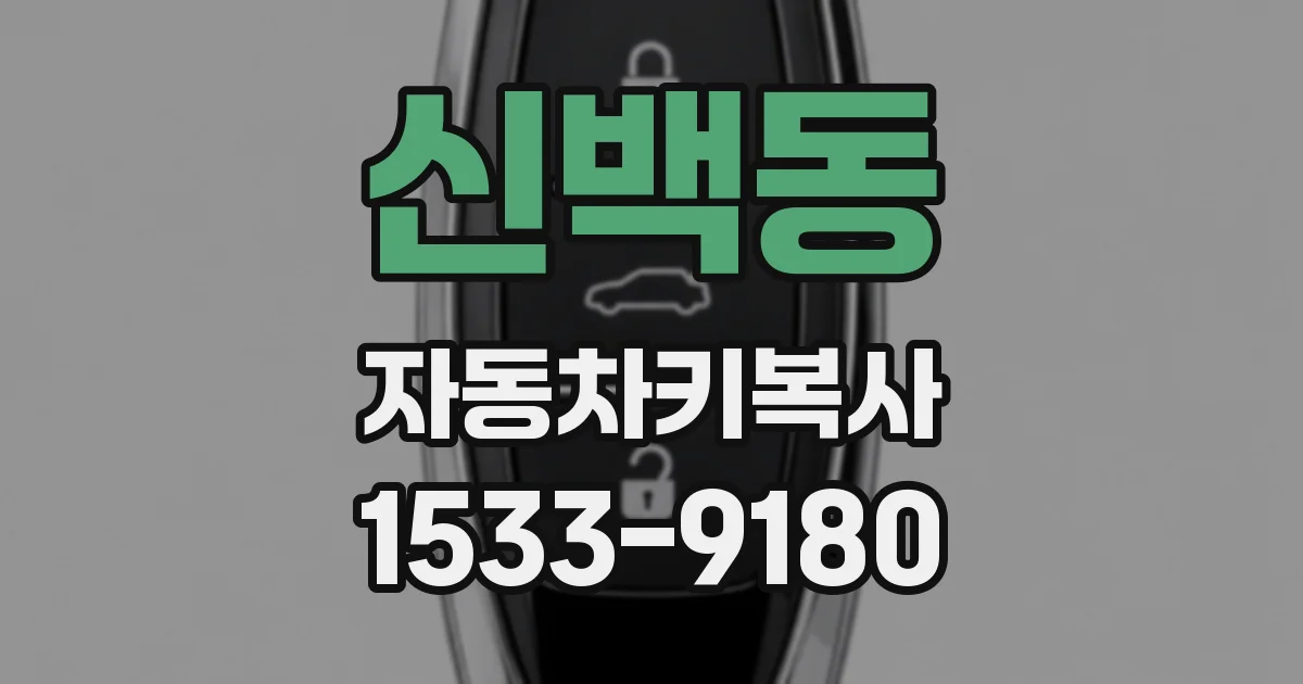 신백동 자동차키복사