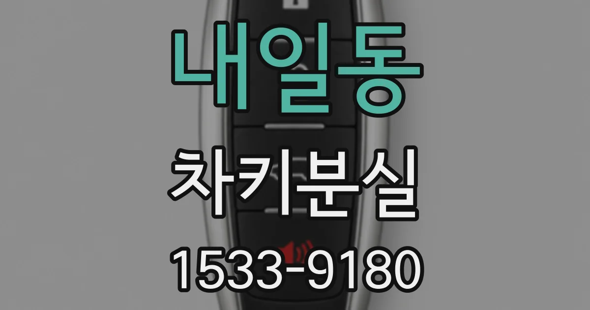 내일동 차키분실