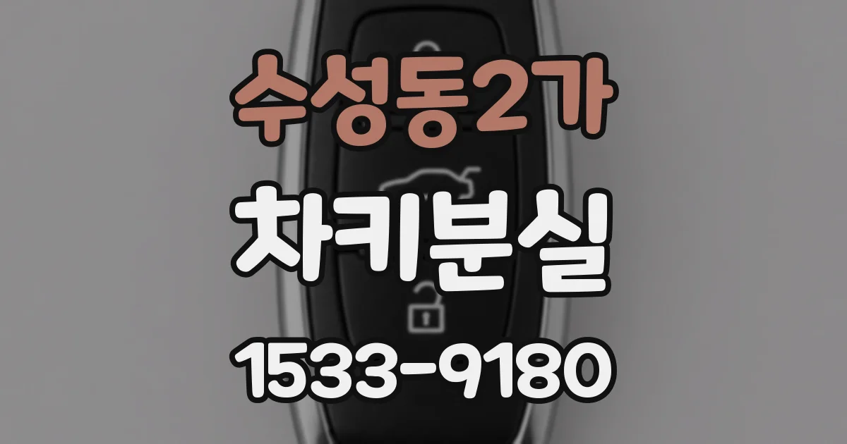 수성동2가 차키분실