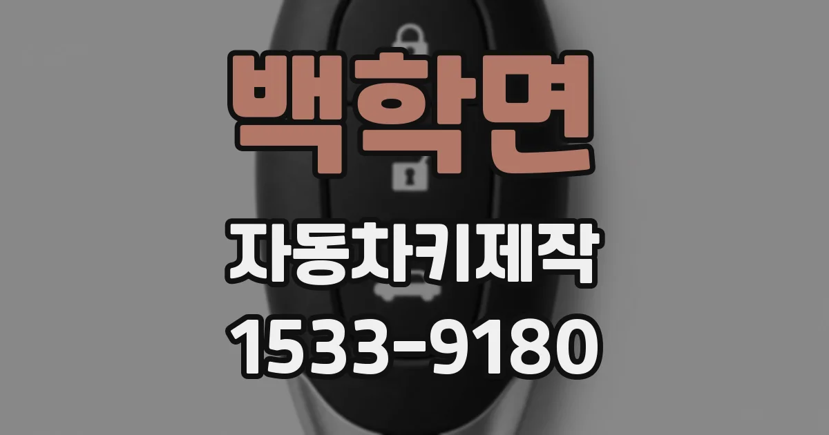백학면 자동차키제작
