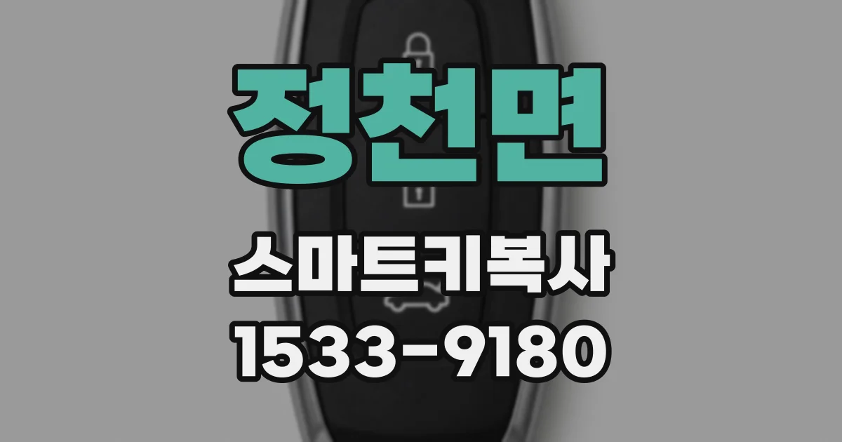 정천면 스마트키복사