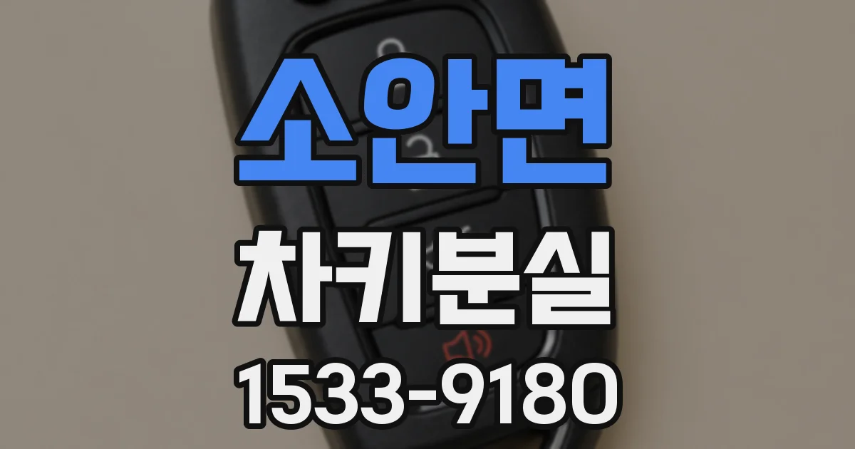 소안면 차키분실