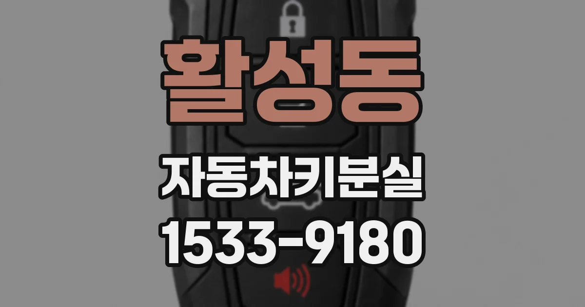 활성동 자동차키분실