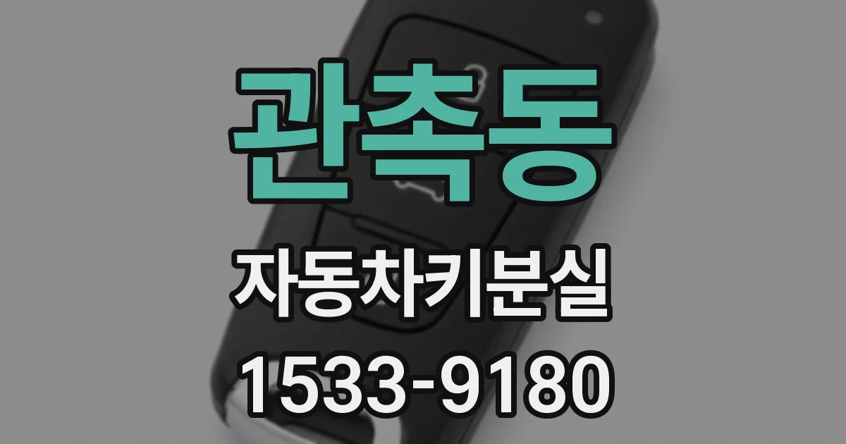 관촉동 자동차키분실