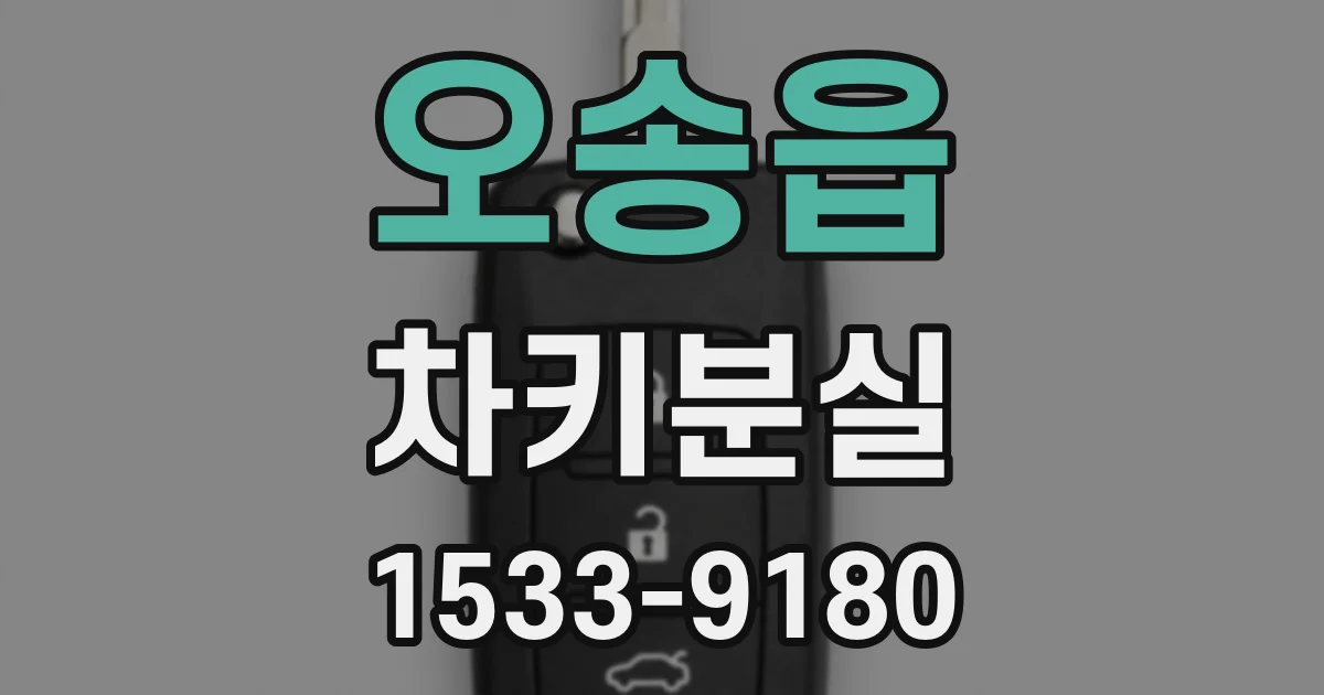 오송읍 차키분실