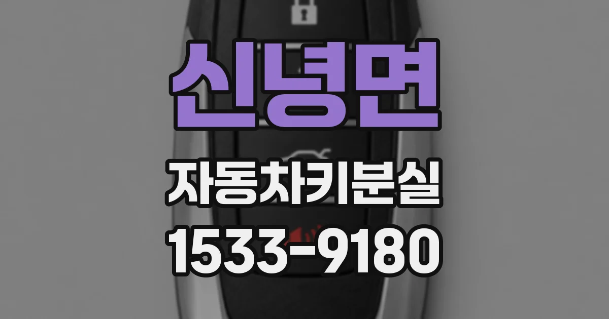 신녕면 자동차키분실