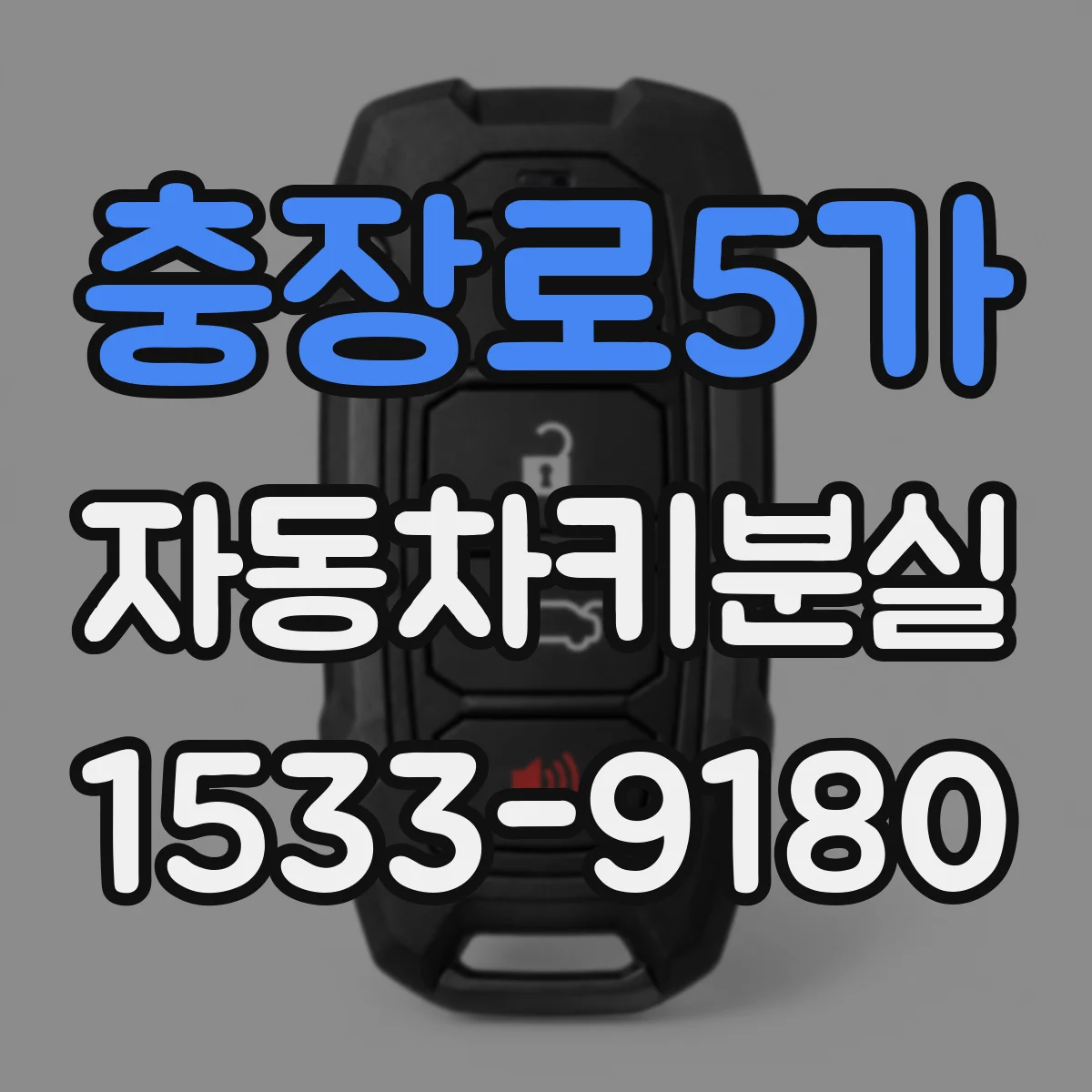 충장로5가 자동차키분실